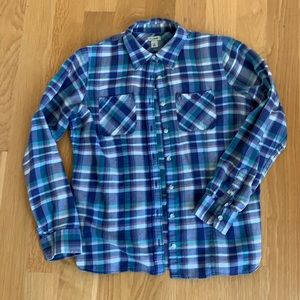 LLbean flannel shirt size small